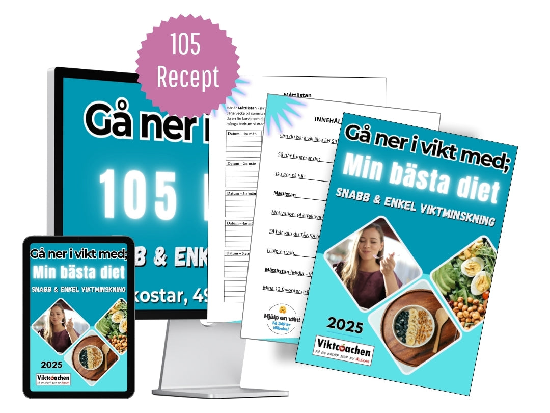 4. ⭐ SNABB & ENKEL VIKTMINSKNING, som är min BÄSTA diet, med 105 enkla recept och självklara rutiner, som ger snabb och effektiv viktminskning.
