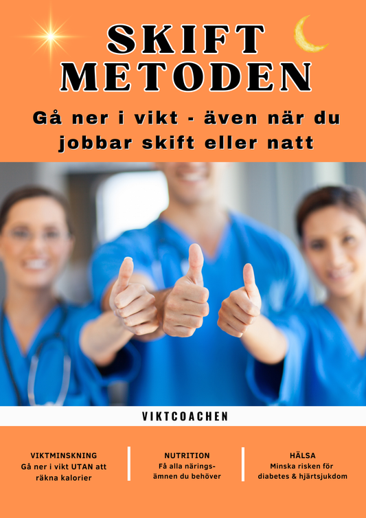 5. 🌙 SKIFT METODEN För dig som jobbar natt eller skift. Visar dig VAD du bör äta för att orka jobba och hålla dig vaken. Du får råd & tips och 40 recept.