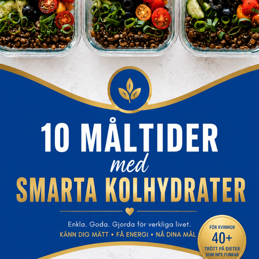 4. 🥗 10 MÅLTIDER MED SMARTA KOLHYDRATER. Det här är mat lagad av SUPERFOOD. Som gör dig mätt längre och balanserar blodsockret.