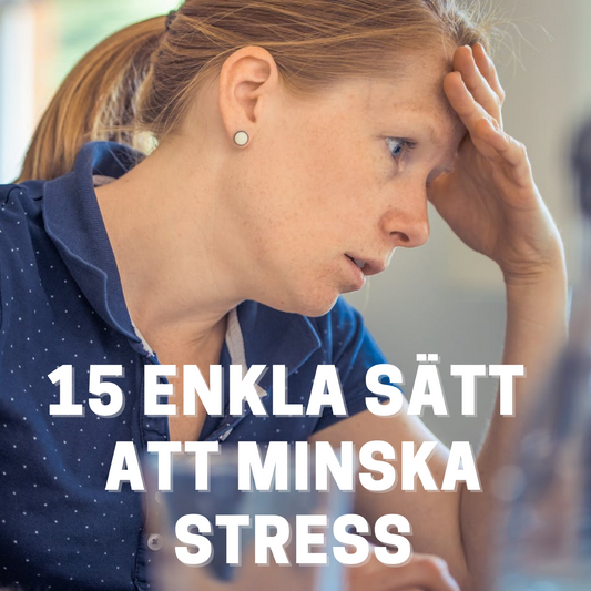 5. 🌿 15 ENKLA SÄTT att MINSKA STRESS. En ebok med t ex Stress-skalan (ger dig kontroll) andning, meditation, Mindfulness, mat vid stress mm. Kan öka din stresstålighet.